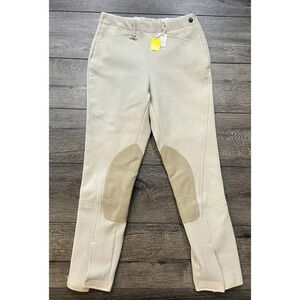 NWT Women's Dublin Riding Equestrian Pants Tan Cream Size 26 New